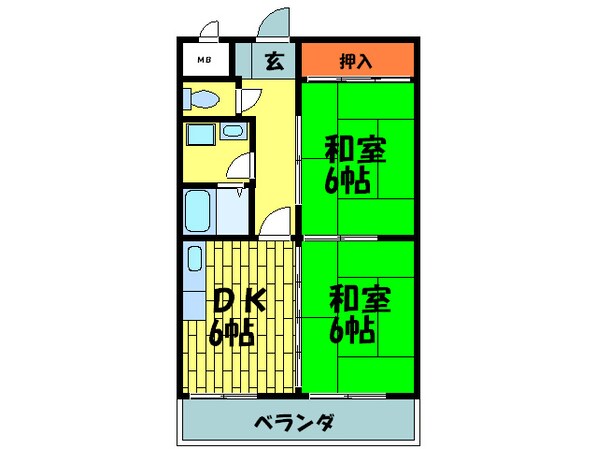 カサグランディ鴻池の物件間取画像